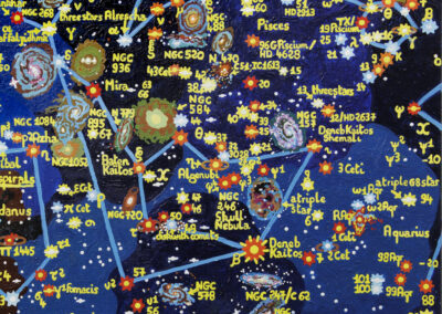 Constellations de La Baleine (Cetus), des Poissons (Pisces)